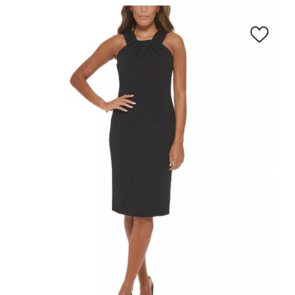Calvin Klein Women's Sleeveless Halter Sheath Dress